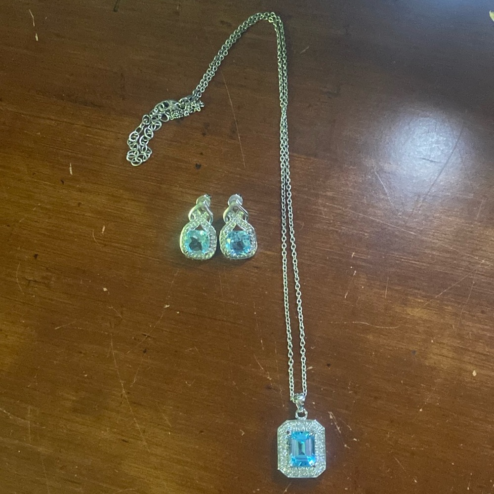 Jewelry set- earring and necklace (never worn)